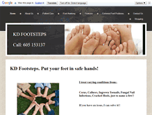 Tablet Screenshot of kdfootsteps.com